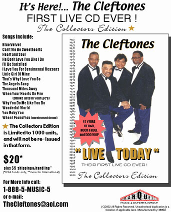 Cleftones Ad