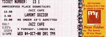 Jazz Café Ticket