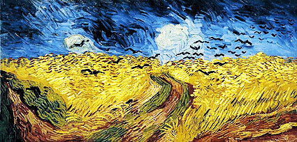 Wheatfield with Crows